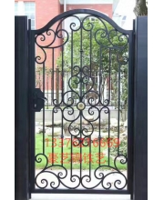 Small wrought iron courtyard gates
