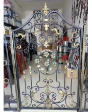 Small wrought iron courtyard gates
